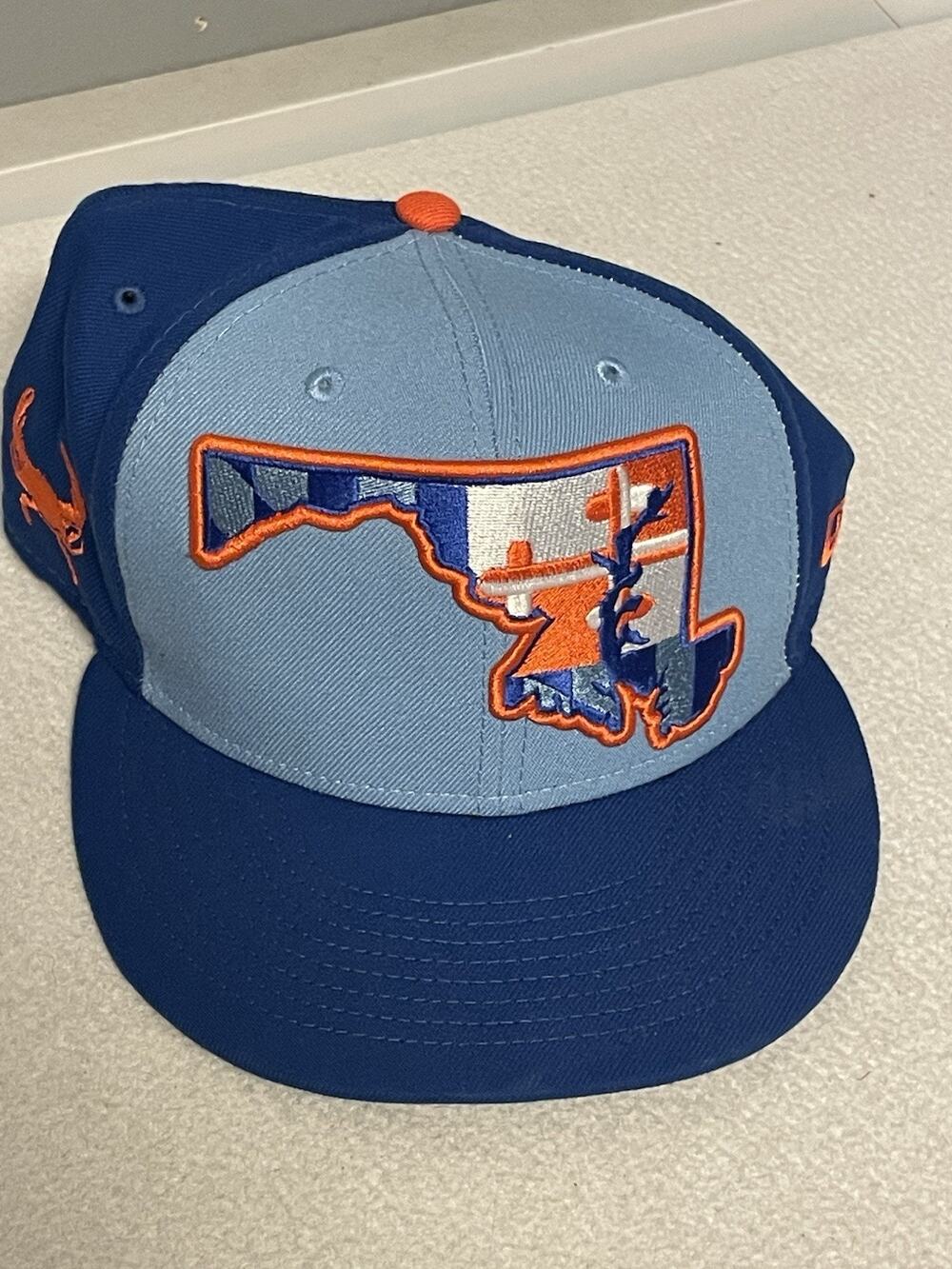 New Era 59FIFTY Aberdeen IronBirds Fitted Hat 7 3/8 MiLB Maryland State Logo Cap
